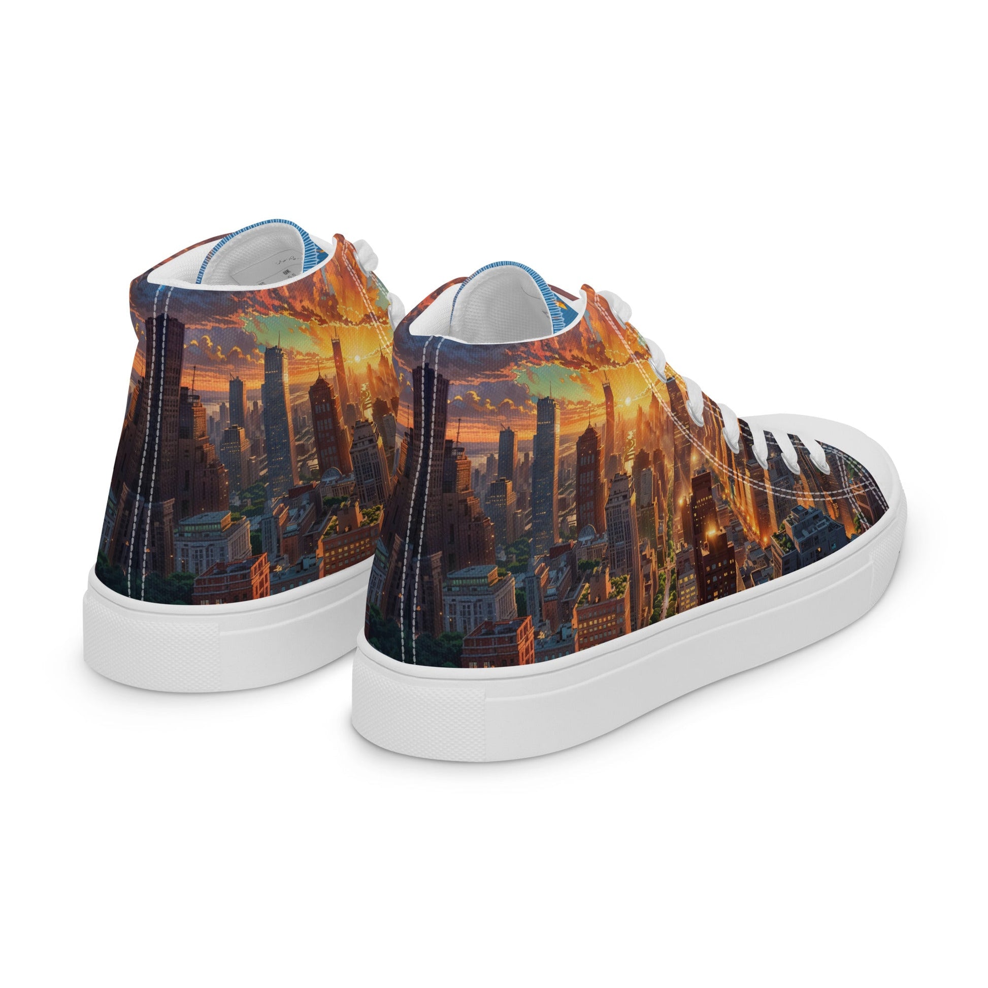 Unisex high top canvas shoes - City - LucyKay store