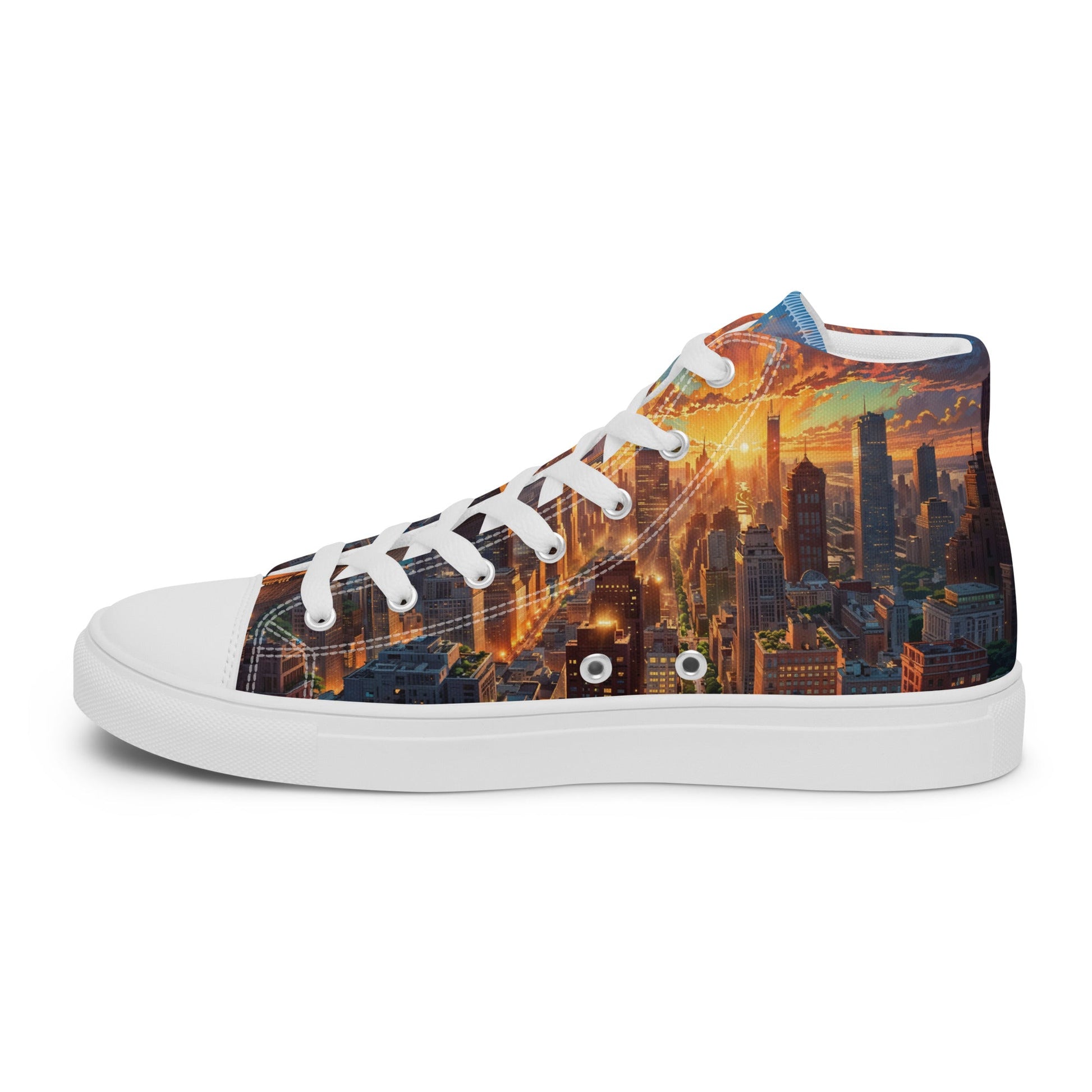 Unisex high top canvas shoes - City - LucyKay store
