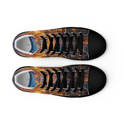 Unisex high top canvas shoes - City - LucyKay store