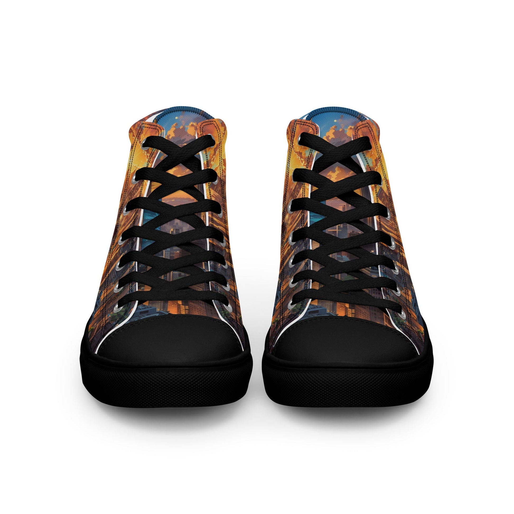 Unisex high top canvas shoes - City - LucyKay store