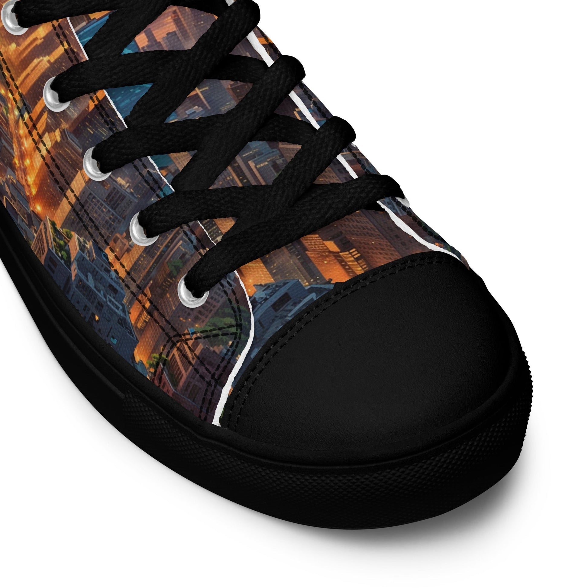 Unisex high top canvas shoes - City - LucyKay store