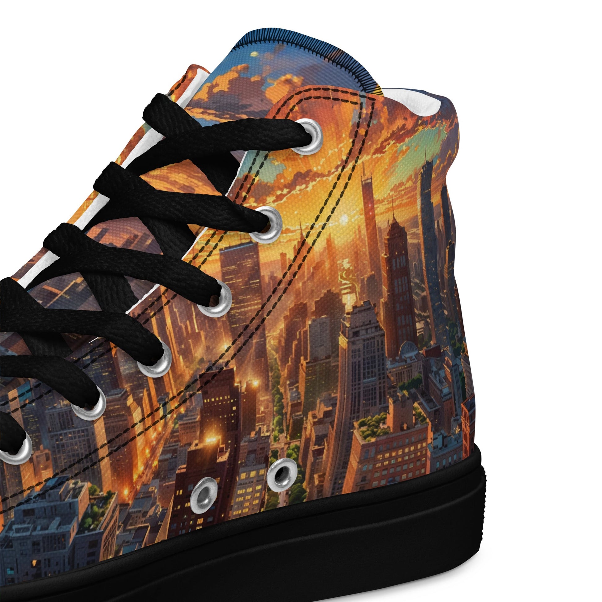 Unisex high top canvas shoes - City - LucyKay store