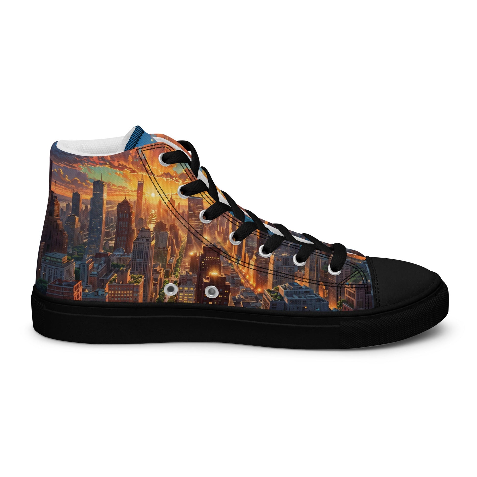 Unisex high top canvas shoes - City - LucyKay store