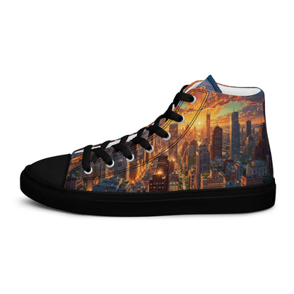 Unisex high top canvas shoes - City - LucyKay store