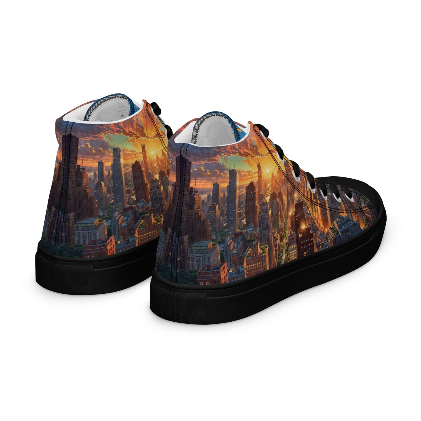 Unisex high top canvas shoes - City - LucyKay store