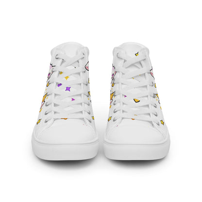 Unisex High top canvas shoes - Cute Cats - LucyKay store