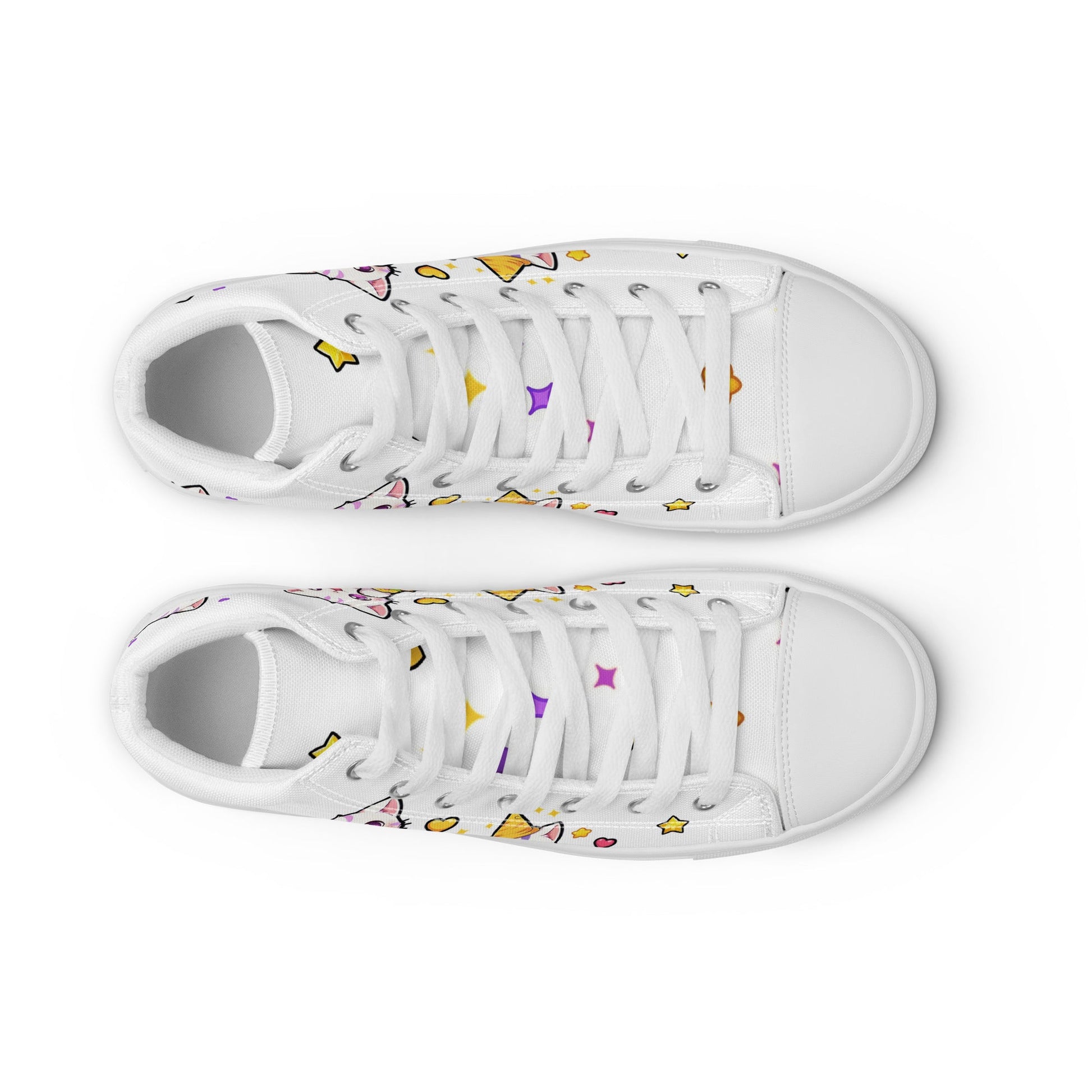 Unisex High top canvas shoes - Cute Cats - LucyKay store