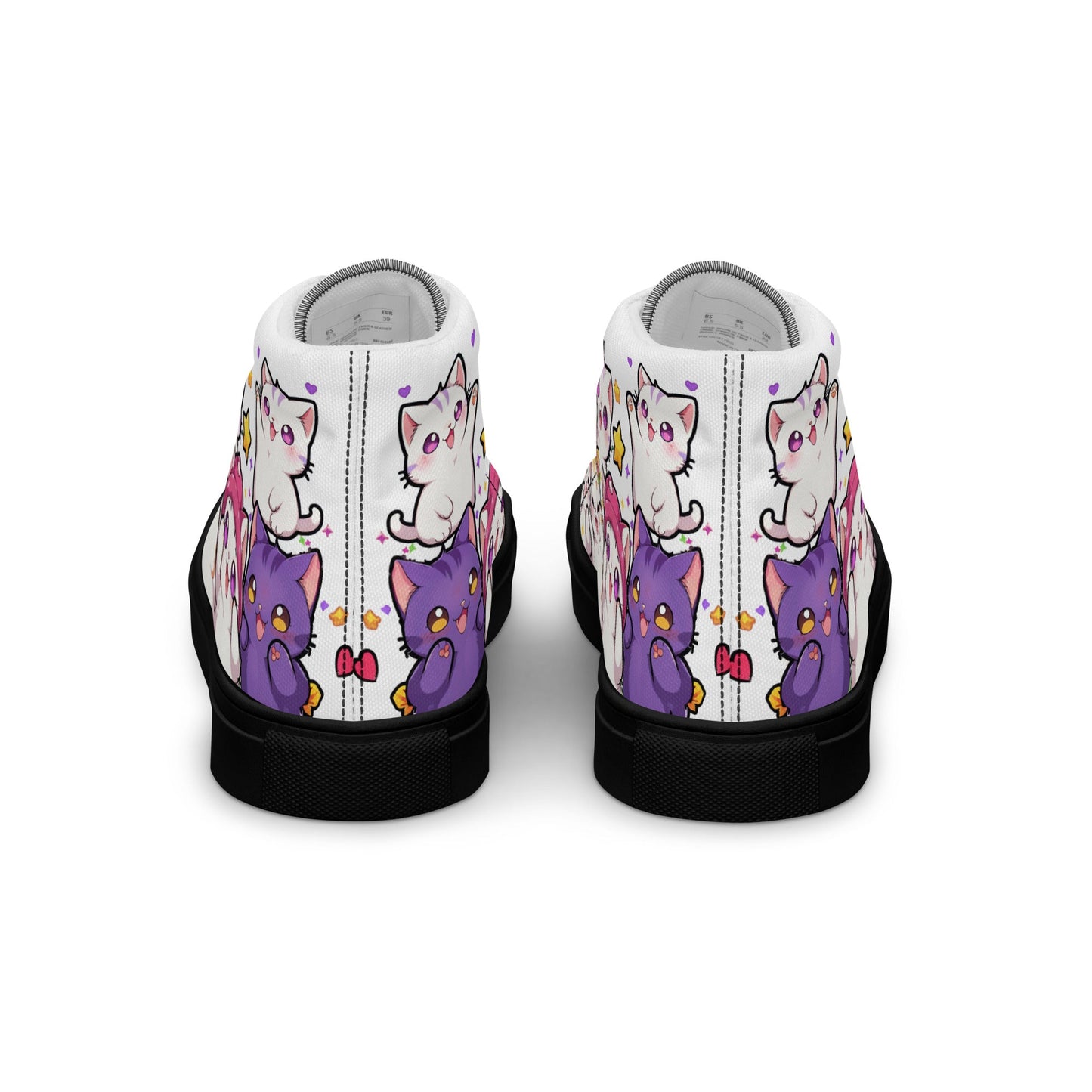 Unisex High top canvas shoes - Cute Cats - LucyKay store