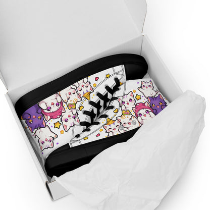 Unisex High top canvas shoes - Cute Cats - LucyKay store