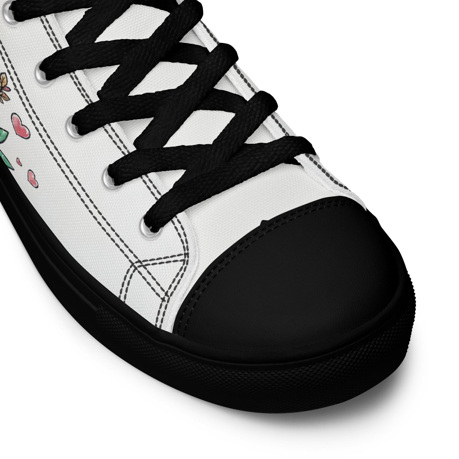 Unisex high top canvas shoes - Cute Pandas - LucyKay store