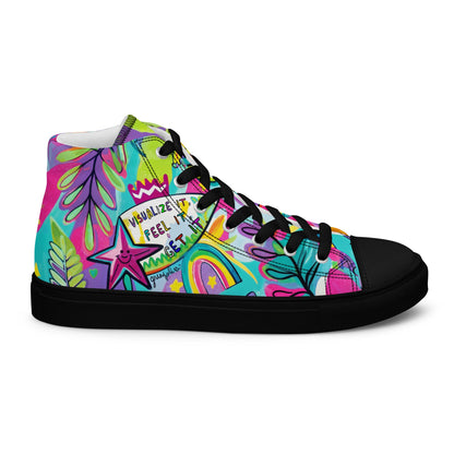 Unisex high top canvas shoes - Feel it - LucyKay store