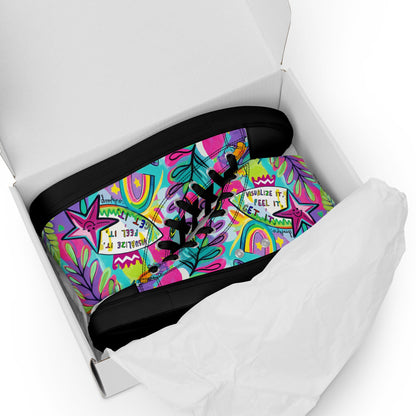 Unisex high top canvas shoes - Feel it - LucyKay store