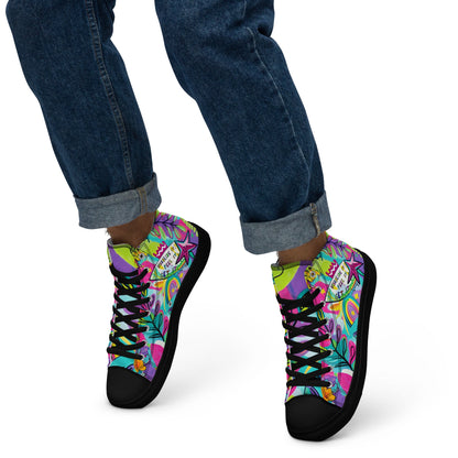 Unisex high top canvas shoes - Feel it - LucyKay store