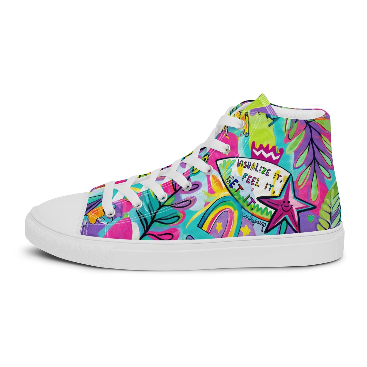 Unisex high top canvas shoes - Feel it - LucyKay store