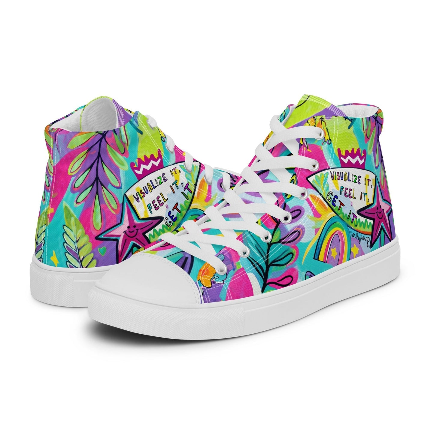 Unisex high top canvas shoes - Feel it - LucyKay store