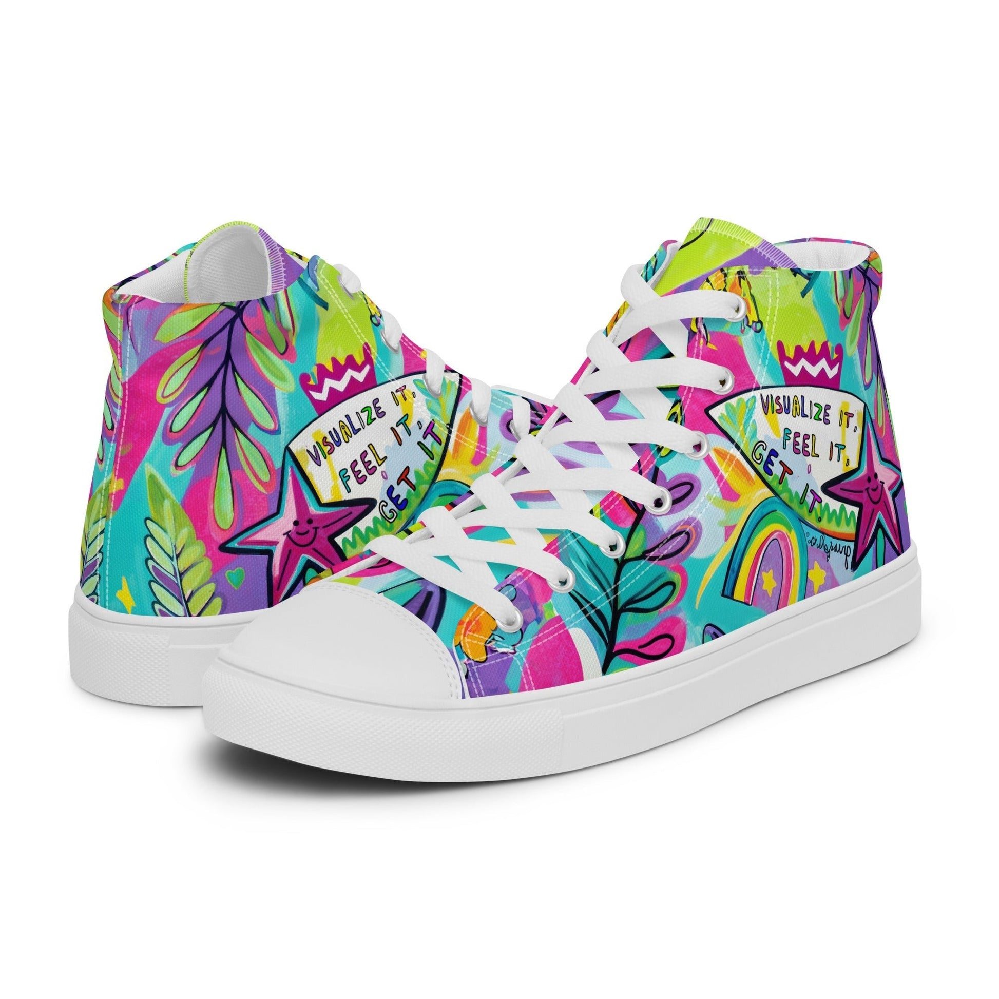 Unisex high top canvas shoes - Feel it - LucyKay store