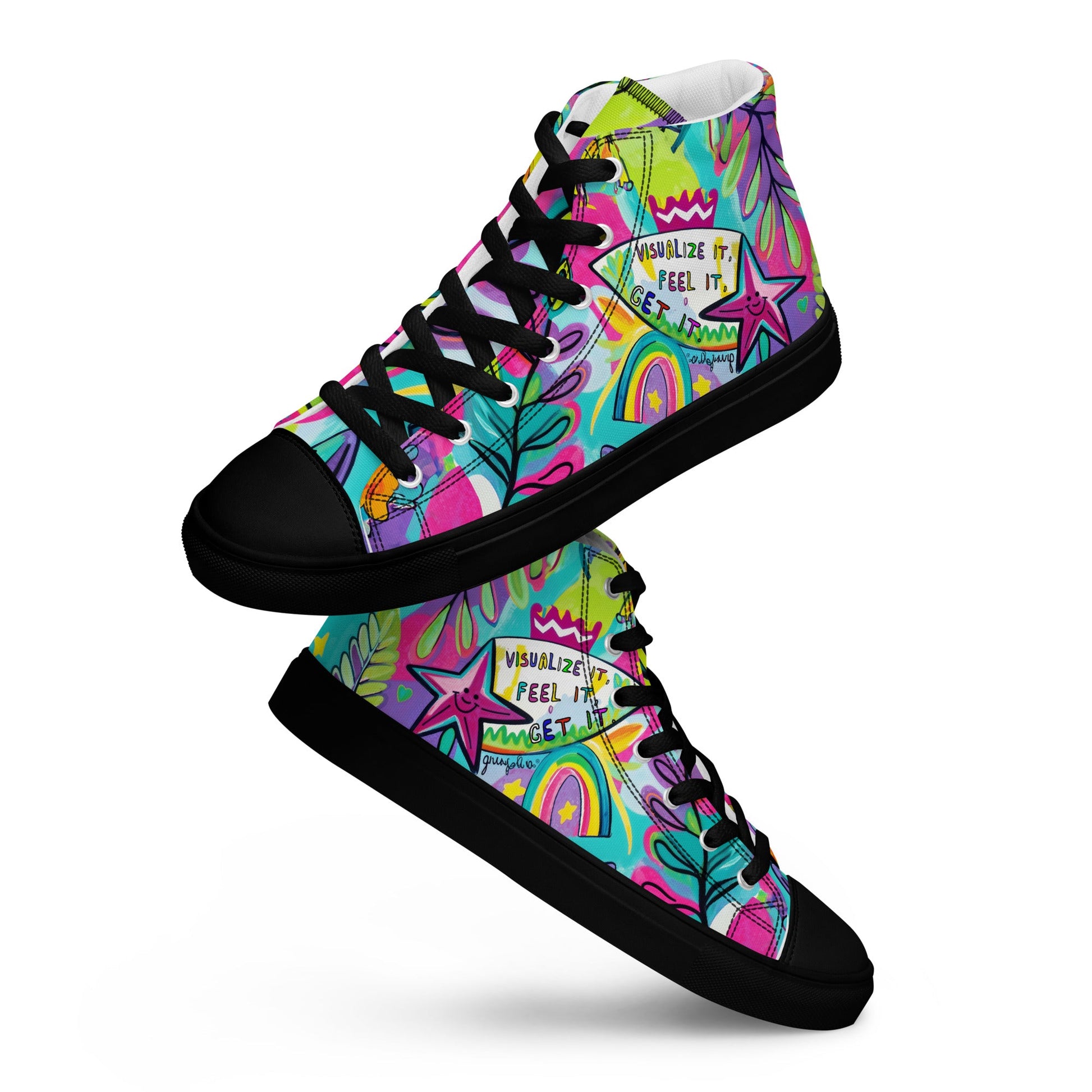 Unisex high top canvas shoes - Feel it - LucyKay store