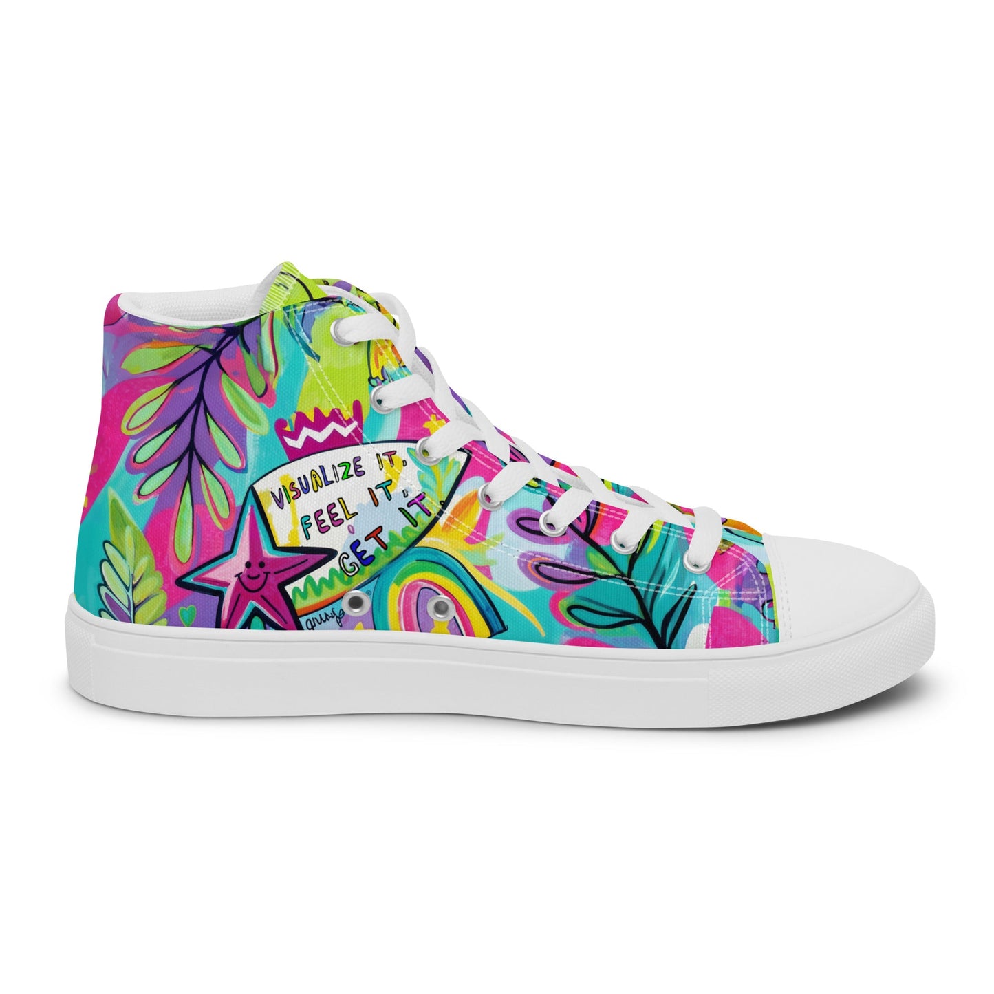 Unisex high top canvas shoes - Feel it - LucyKay store