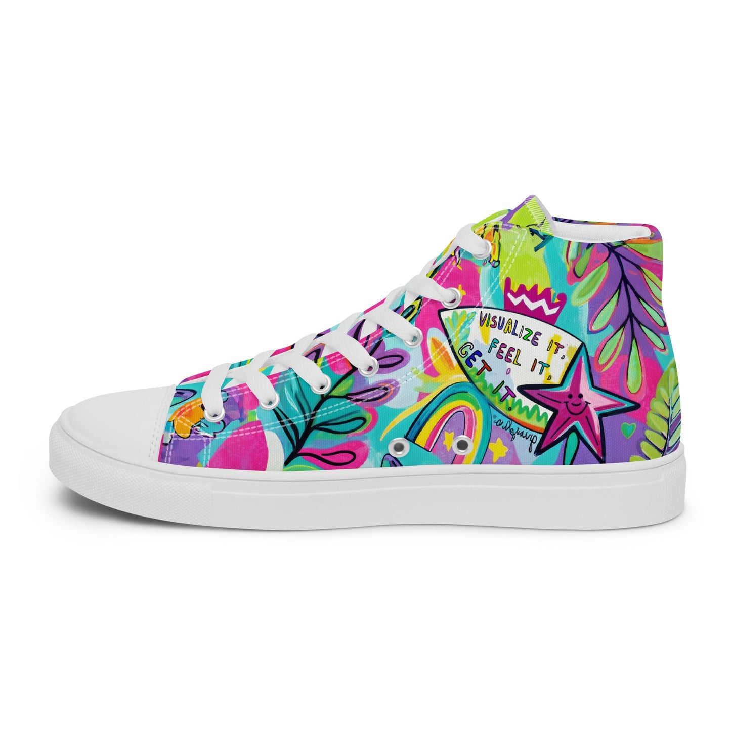 Unisex high top canvas shoes - Feel it - LucyKay store