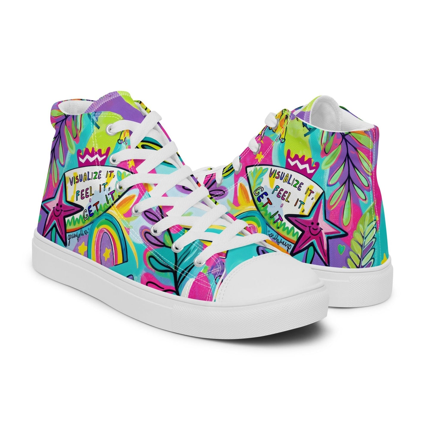 Unisex high top canvas shoes - Feel it - LucyKay store