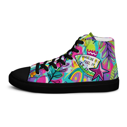 Unisex high top canvas shoes - Feel it - LucyKay store