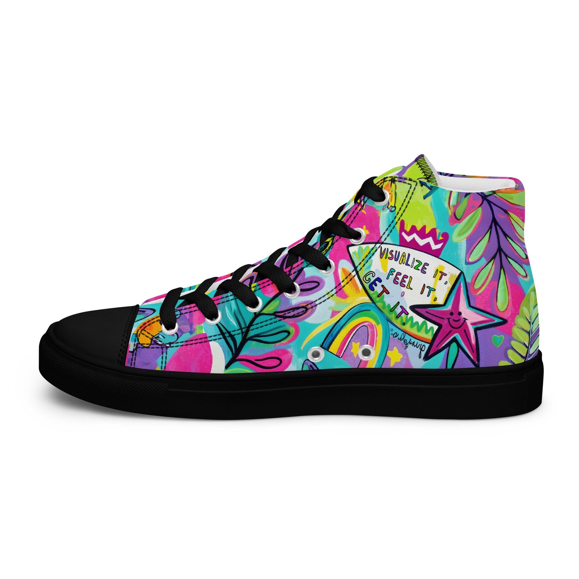 Unisex high top canvas shoes - Feel it - LucyKay store