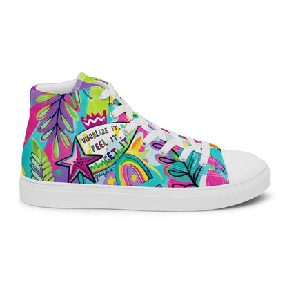 Unisex high top canvas shoes - Feel it - LucyKay store