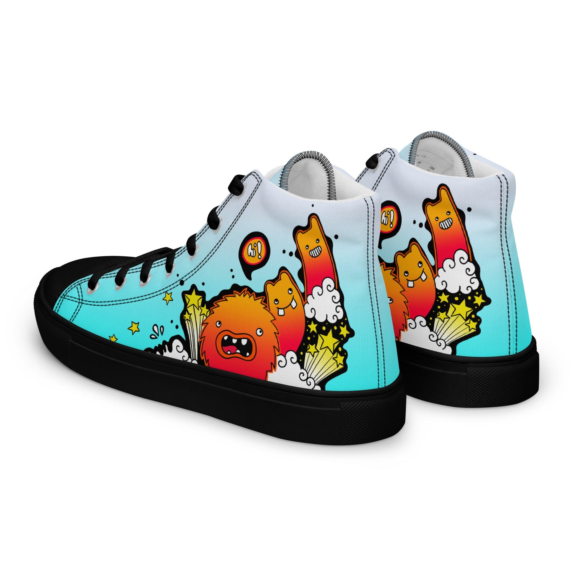 Unisex high top canvas shoes - Let'go - LucyKay store