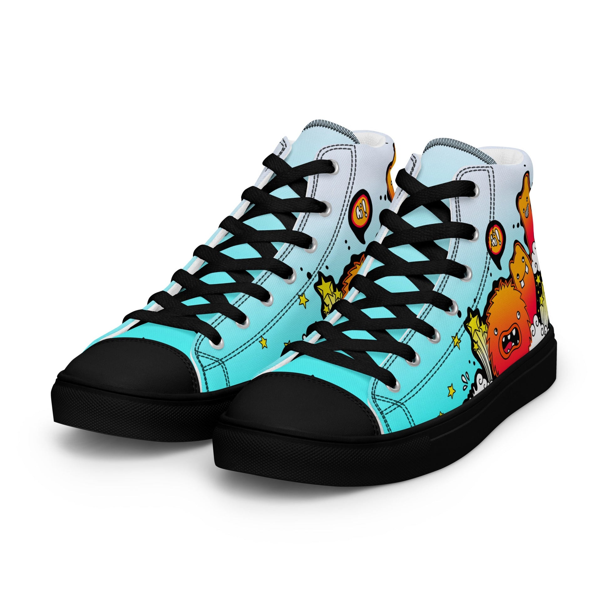 Unisex high top canvas shoes - Let'go - LucyKay store