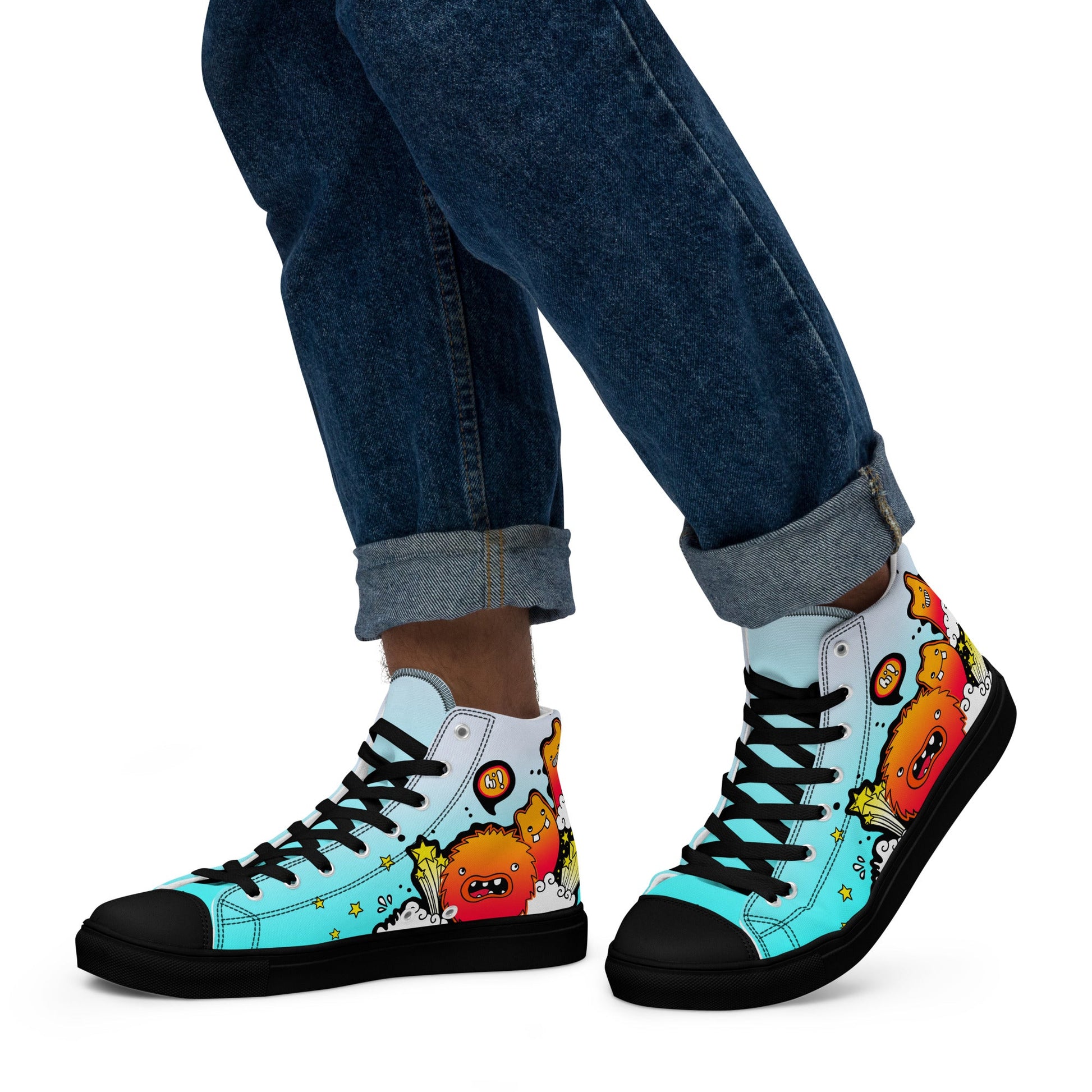 Unisex high top canvas shoes - Let'go - LucyKay store
