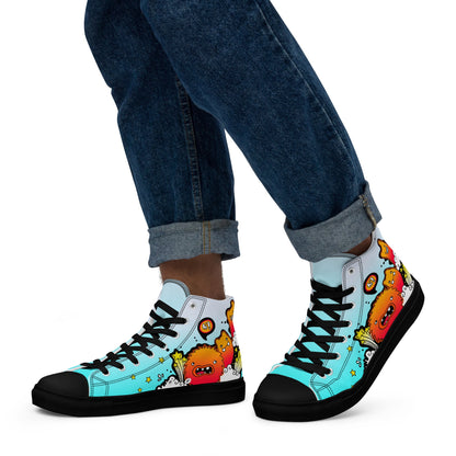 Unisex high top canvas shoes - Let'go - LucyKay store
