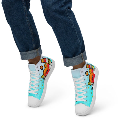 Unisex high top canvas shoes - Let'go - LucyKay store