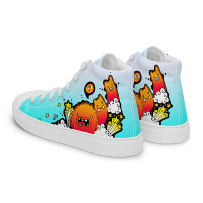 Unisex high top canvas shoes - Let'go - LucyKay store