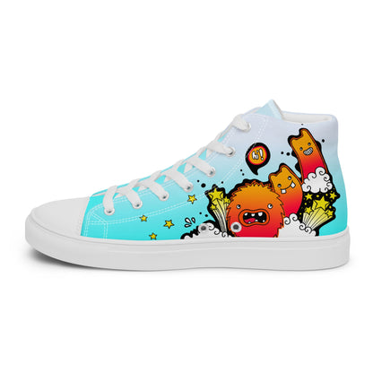 Unisex high top canvas shoes - Let'go - LucyKay store