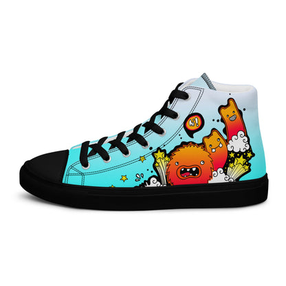 Unisex high top canvas shoes - Let'go - LucyKay store