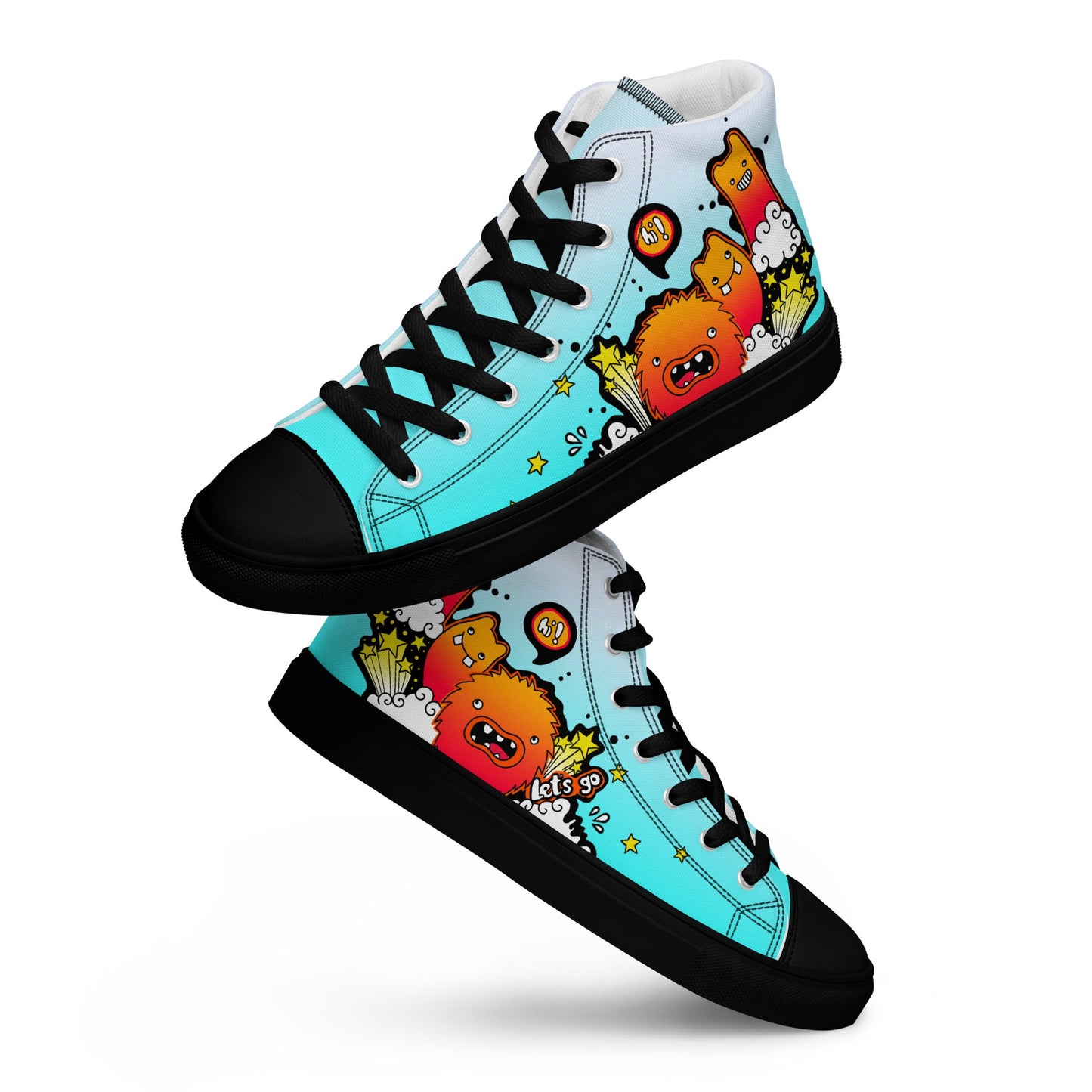 Unisex high top canvas shoes - Let'go - LucyKay store