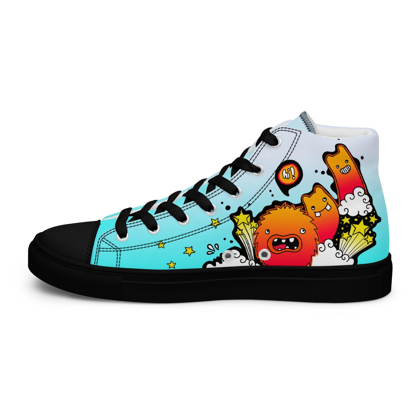 Unisex high top canvas shoes - Let'go - LucyKay store