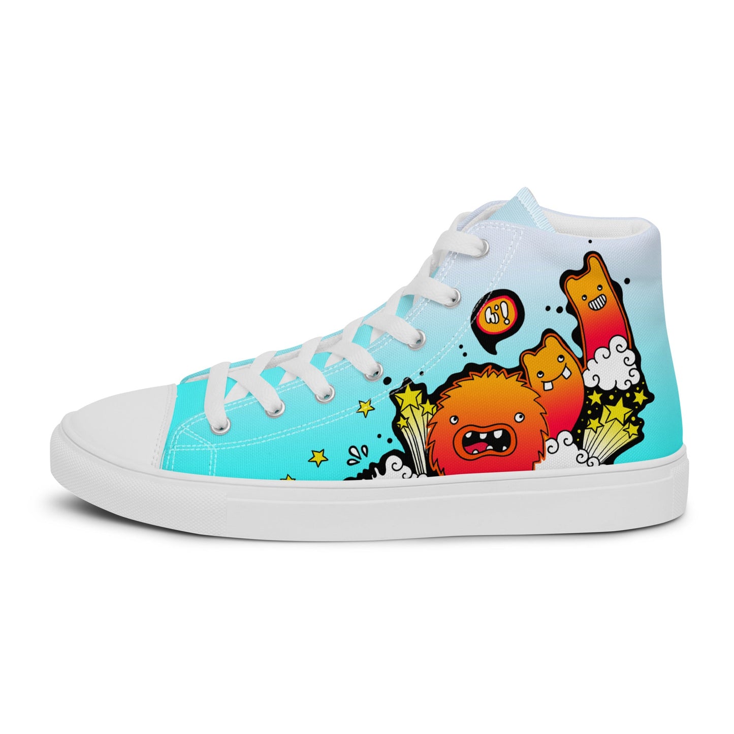 Unisex high top canvas shoes - Let'go - LucyKay store