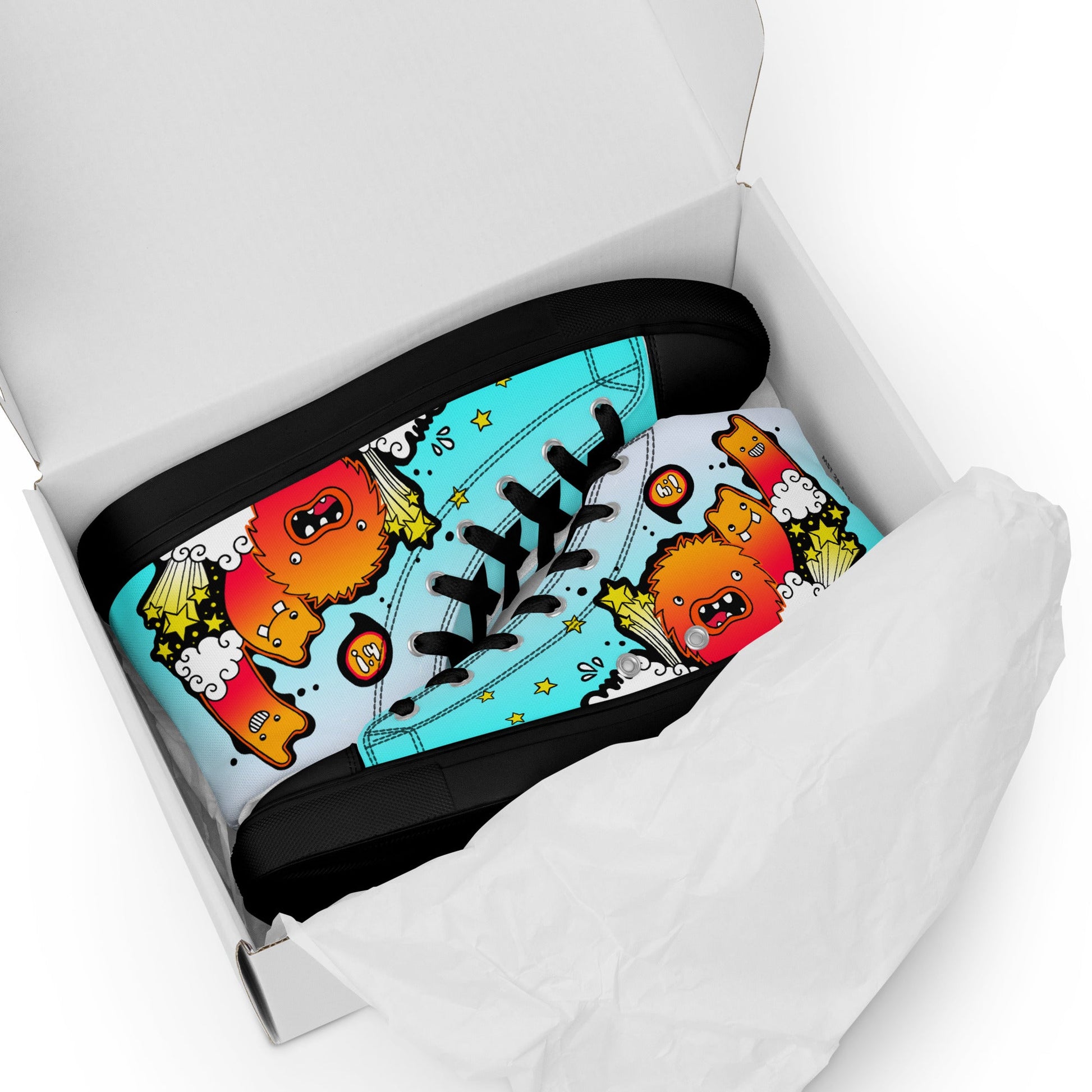 Unisex high top canvas shoes - Let'go - LucyKay store