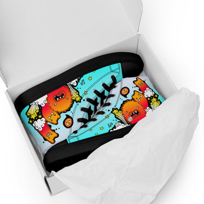 Unisex high top canvas shoes - Let'go - LucyKay store