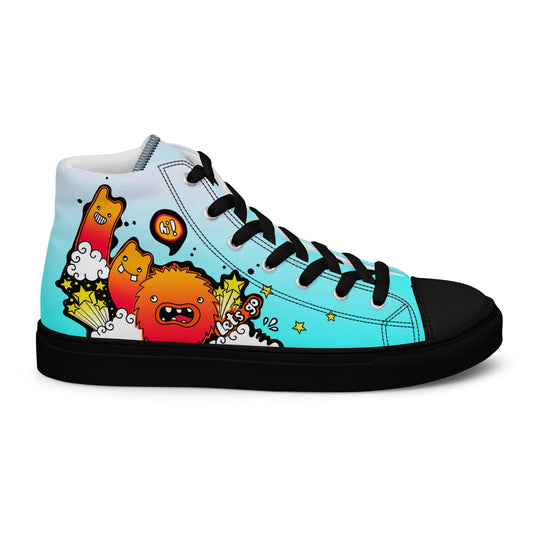 Unisex high top canvas shoes - Let'go - LucyKay store