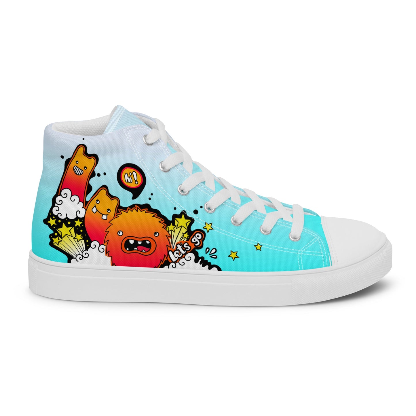 Unisex high top canvas shoes - Let'go - LucyKay store