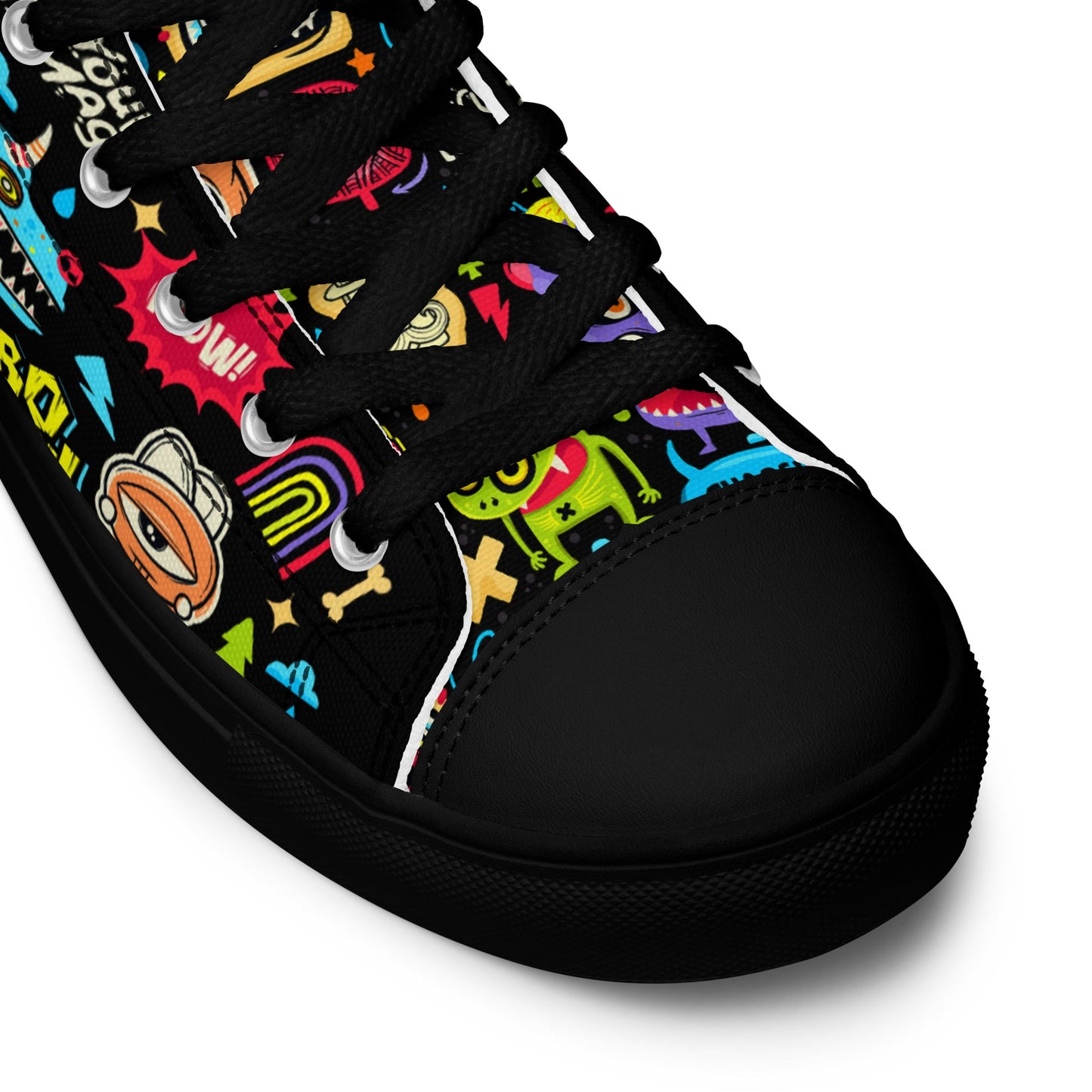 Unisex high top canvas shoes - Little monsters - LucyKay store