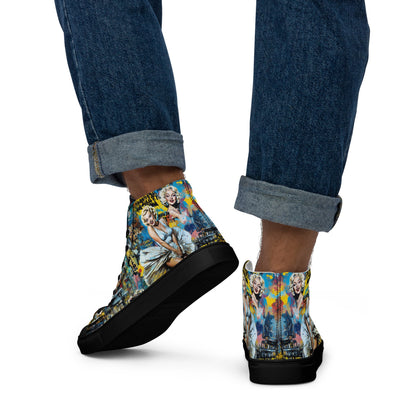 Unisex high top canvas shoes - Marilyn Monroe - LucyKay store