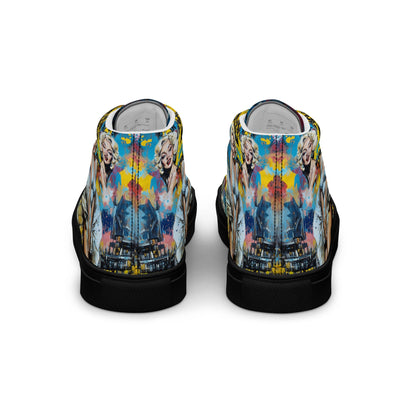 Unisex high top canvas shoes - Marilyn Monroe - LucyKay store
