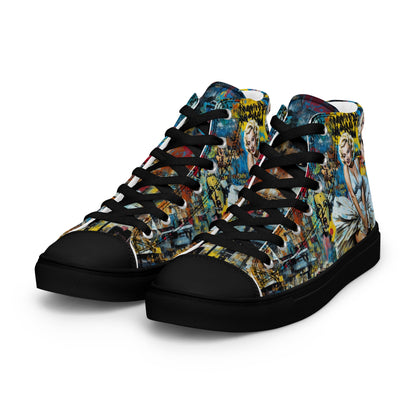 Unisex high top canvas shoes - Marilyn Monroe - LucyKay store