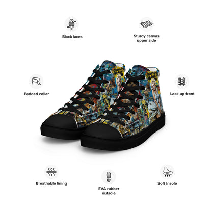 Unisex high top canvas shoes - Marilyn Monroe - LucyKay store