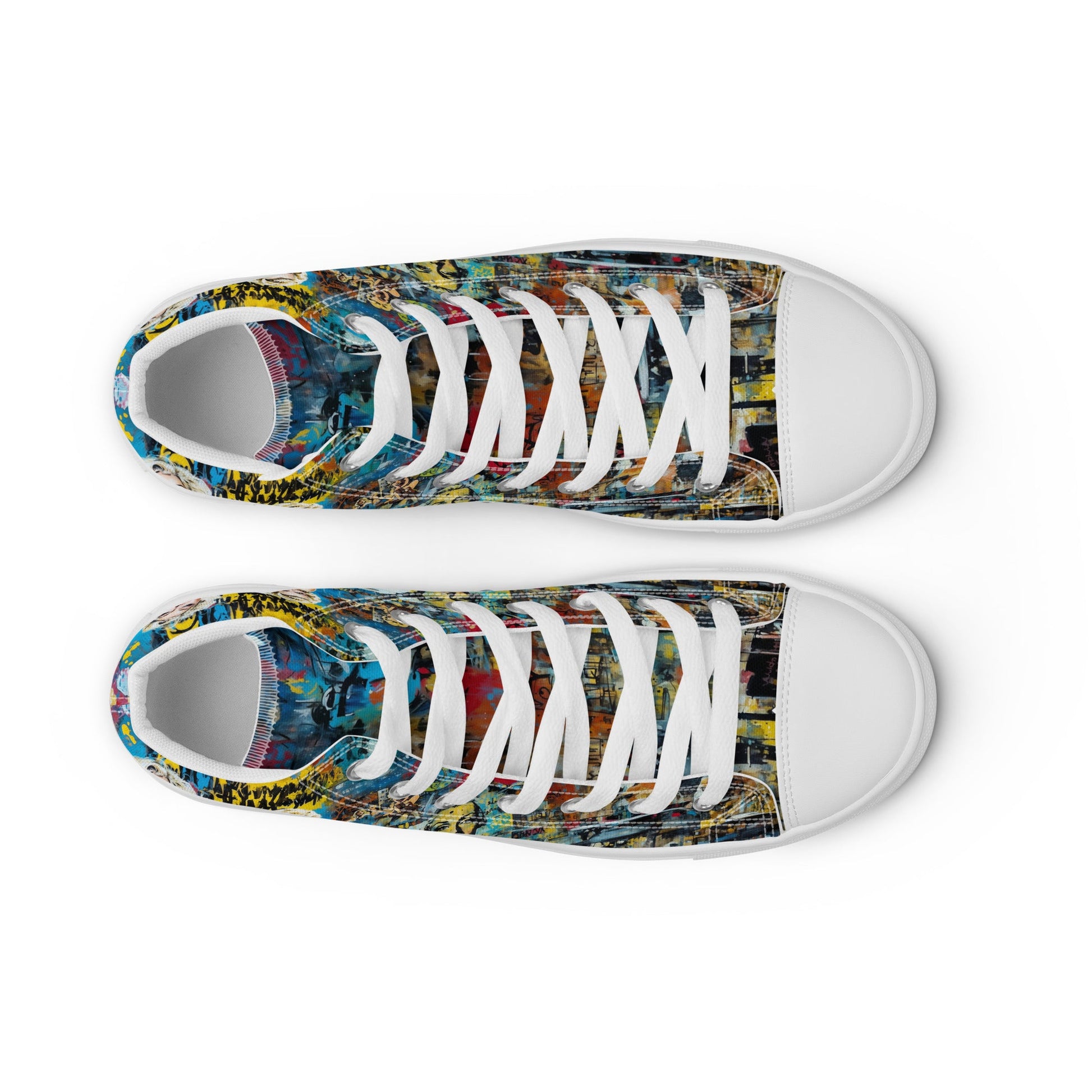 Unisex high top canvas shoes - Marilyn Monroe - LucyKay store
