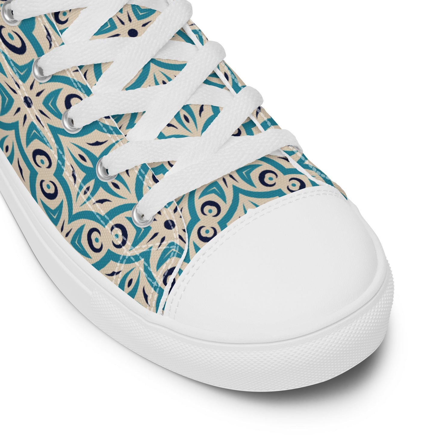 Unisex high top canvas shoes - Oriental Pattern - LucyKay store