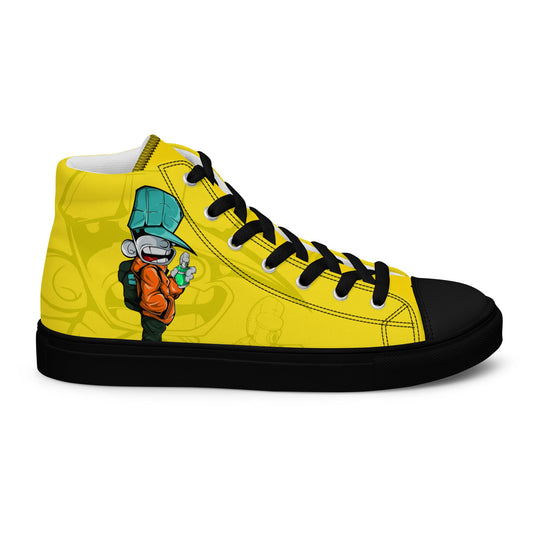 Unisex high top canvas shoes - Sprayer - LucyKay store